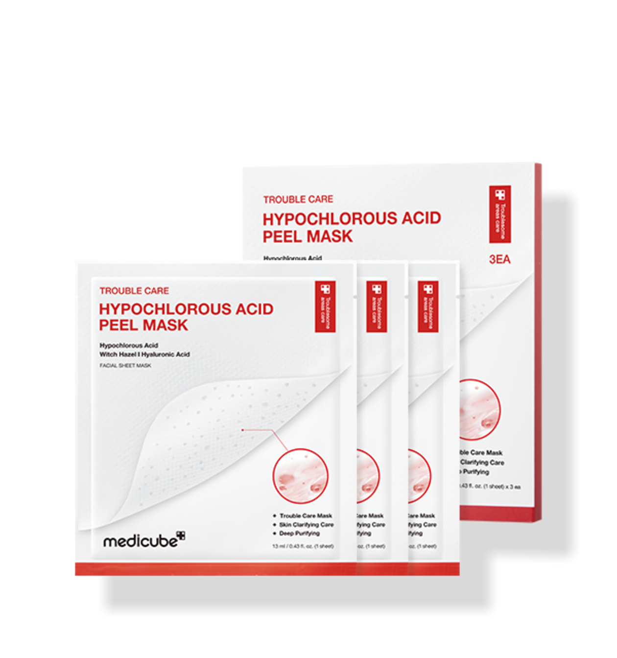 MEDICUBE – Hypochlorous Acid Peel Mask