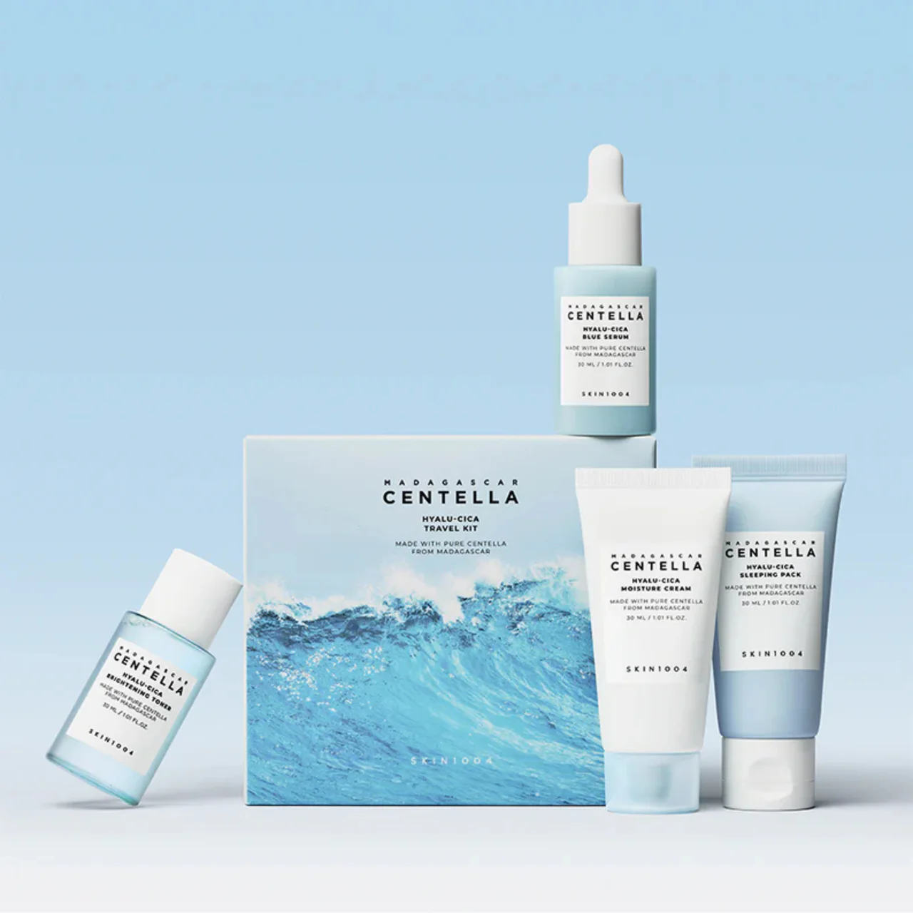 SKIN1004 – Madagascar Centella Hyalu-Cica Travel Kit (4 pcs)
