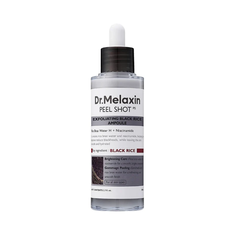 Dr.Melaxin – Peel Shot Exfoliating Black Rice Ampoule 80ML