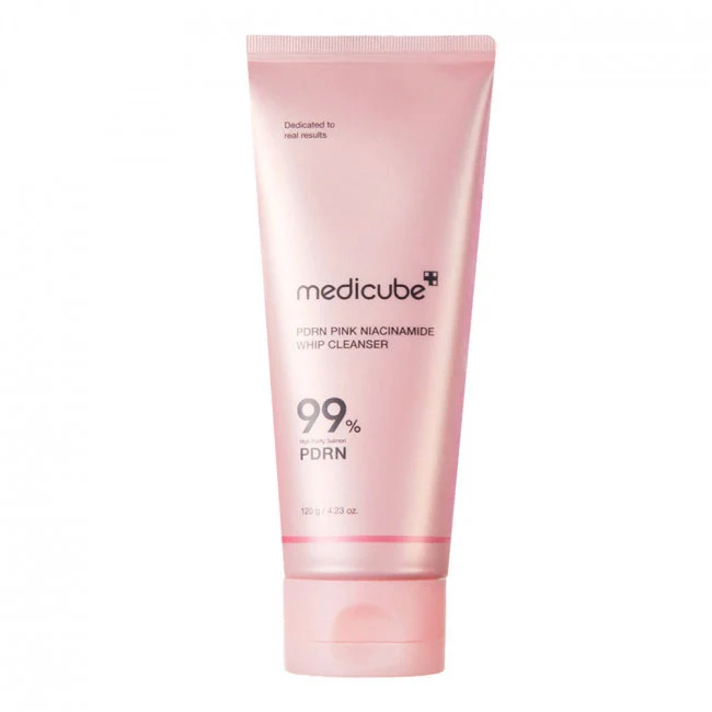 Medicube – PDRN Pink Niacinamide Whip Cleanser 120g